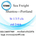 Shantou Port LCL Konsolidierung nach Portland